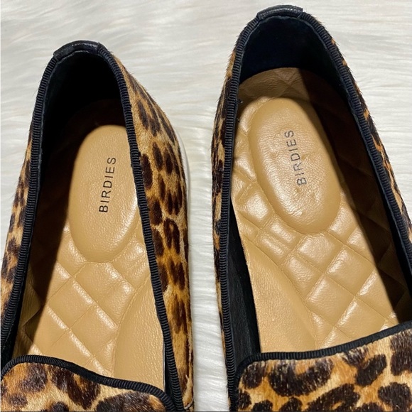 [Birdies] The Swift Leopard Print Calf Hair Leather Slip On Sneakers - Picture 7 of 8